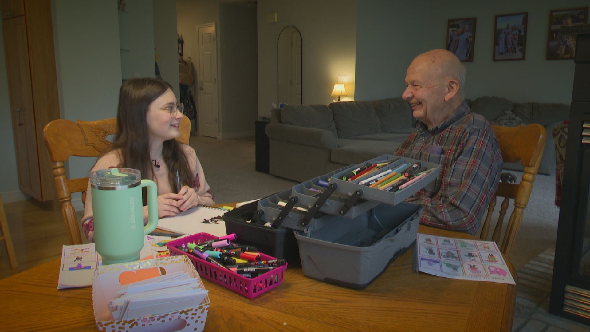 Lansing Child Artist Partners With 85-Year-Old Printer on Greeting Cards