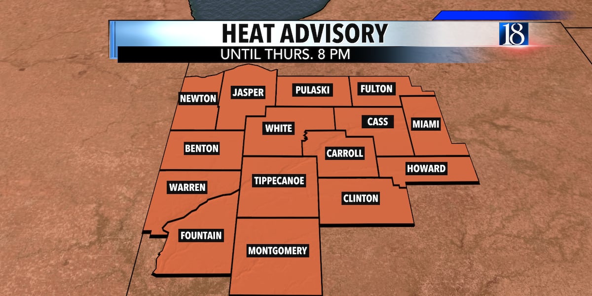 Heat advisory in place