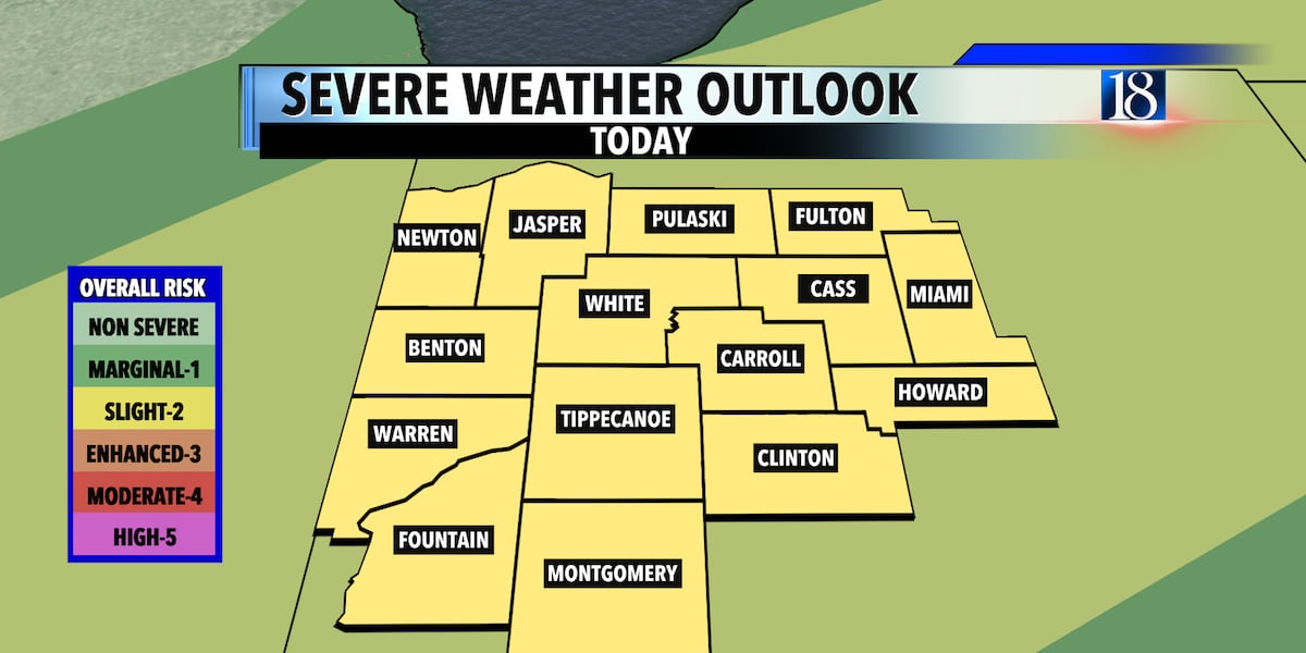 Wednesday afternoon storms could be strong to severe