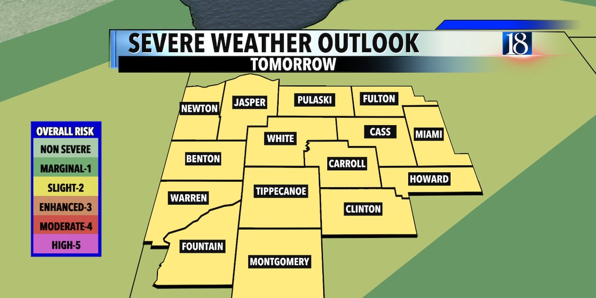 Strong to severe storms possible Wednesday